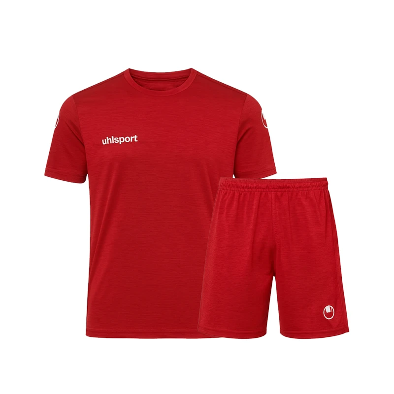 ست تی‌شرت آستین کوتاه و شلوارک ورزشی مردانه مدل یقه گرد ساده