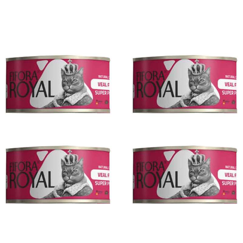 کنسرو غذای گربه فیفورا مدل Veal Fillet وزن 120 گرم بسته 4 عددی