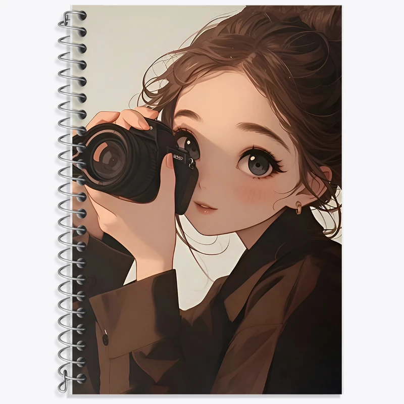 دفتر لغت 50 برگ خندالو طرح دختر عکاس کد F7264