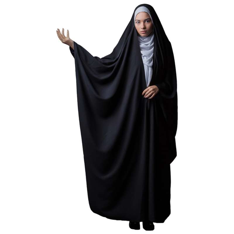 چادر عبایی مدل کرپ مات