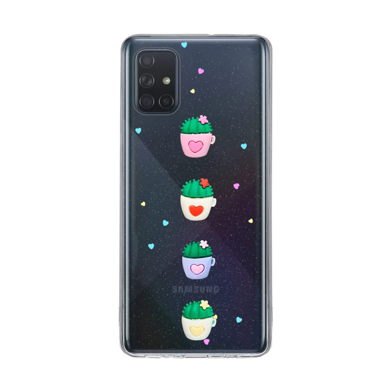 کاور دکین مدل Nitid طرح گلدان مناسب برای گوشی موبایل سامسونگ Galaxy A71