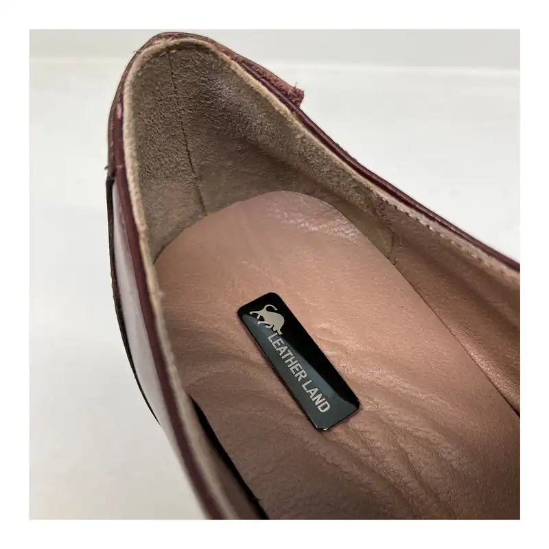 کفش زنانه سرزمین چرم کد 1586 رنگ زرشکی