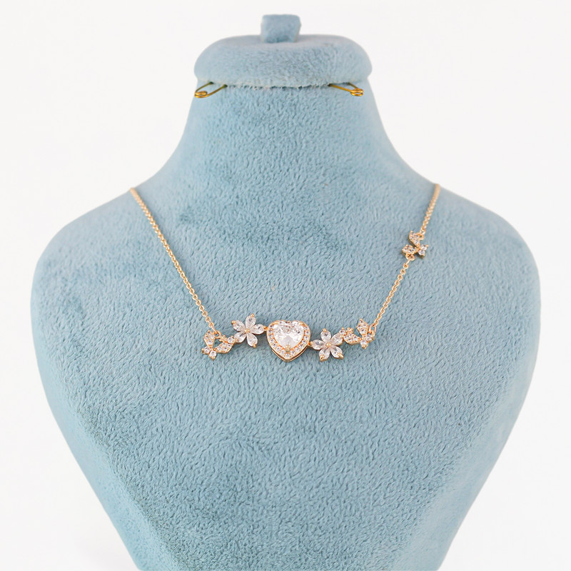 گردنبند زنانه ژوپینگ مدل قلب کد AAB642