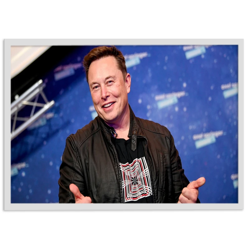 تابلو نوری بکلیت مدل طرح ایلان ماسک  elon musk مدل بکلایت W-s1934