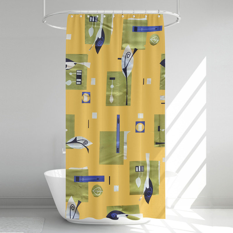 پرده حمام آرمیتا کد W004 سایز 180 × 200 سانتی‌ متر