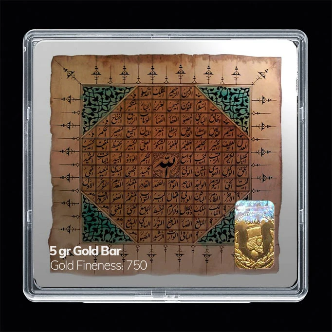 سکه گرمی طلا 18 عیار مدوپد مدل مذهبی کد SG11188 