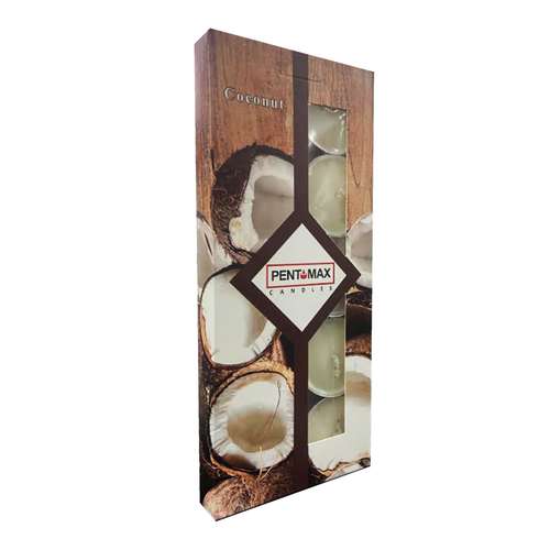 شمع معطر پنت مکس مدل نارگیلی Coco_10 بسته 10 عددی
