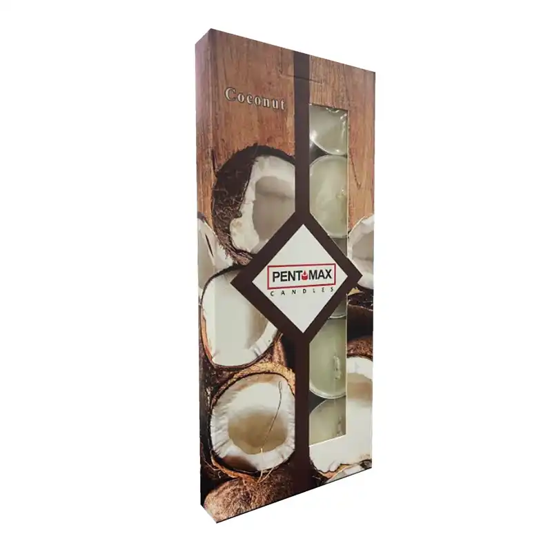 شمع معطر پنت مکس مدل نارگیلی Coco_10 بسته 10 عددی