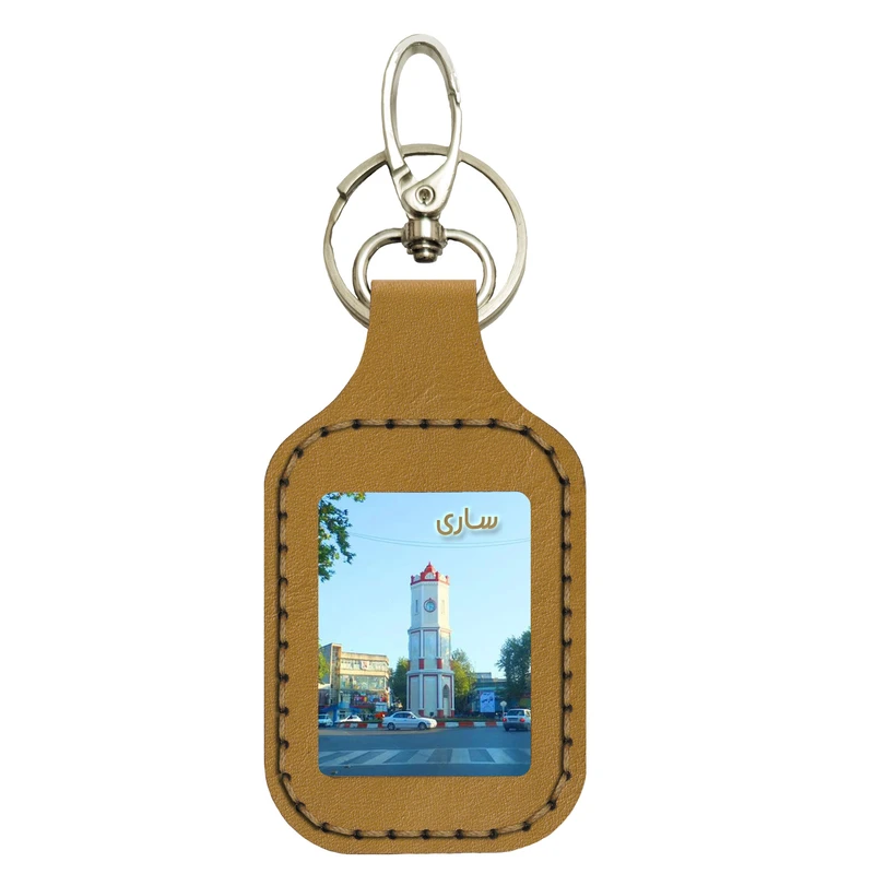 جاکلیدی دستی چرمی مدل srn003 طرح ساری کد 2