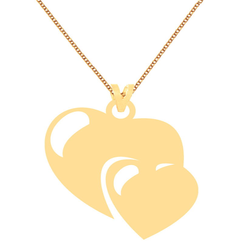 گردنبند طلا 18 عیار زنانه کرابو طرح قلب مدل Kr7173