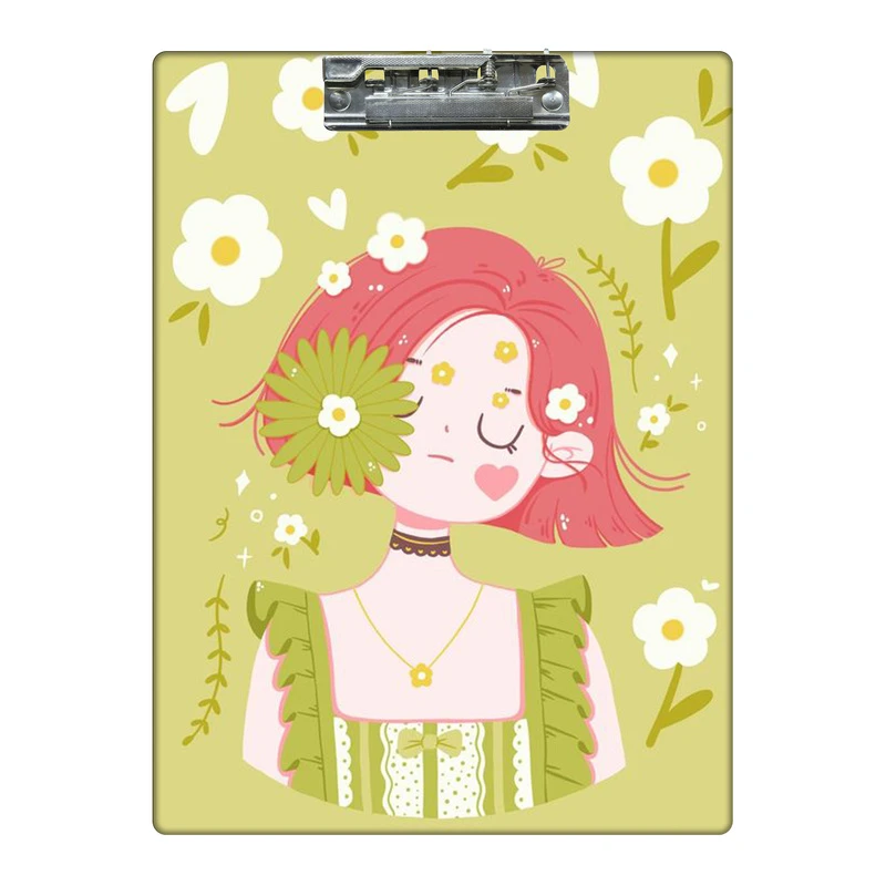 تخته شاسی طرح دختر گل گلی کد  0323176 سایز A4