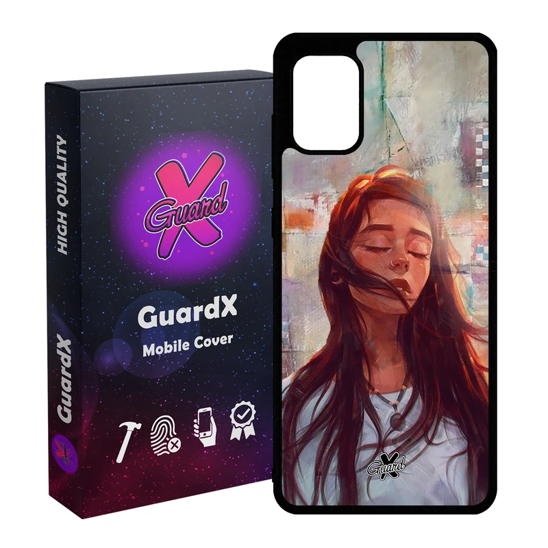 کاور گارد ایکس طرح Girl مدل Glass10056 مناسب برای گوشی موبایل سامسونگ Galaxy A31