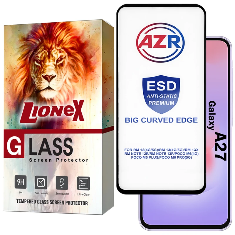 محافظ صفحه نمایش لایونکس مدل AZRL مناسب برای گوشی موبایل سامسونگ Galaxy A27