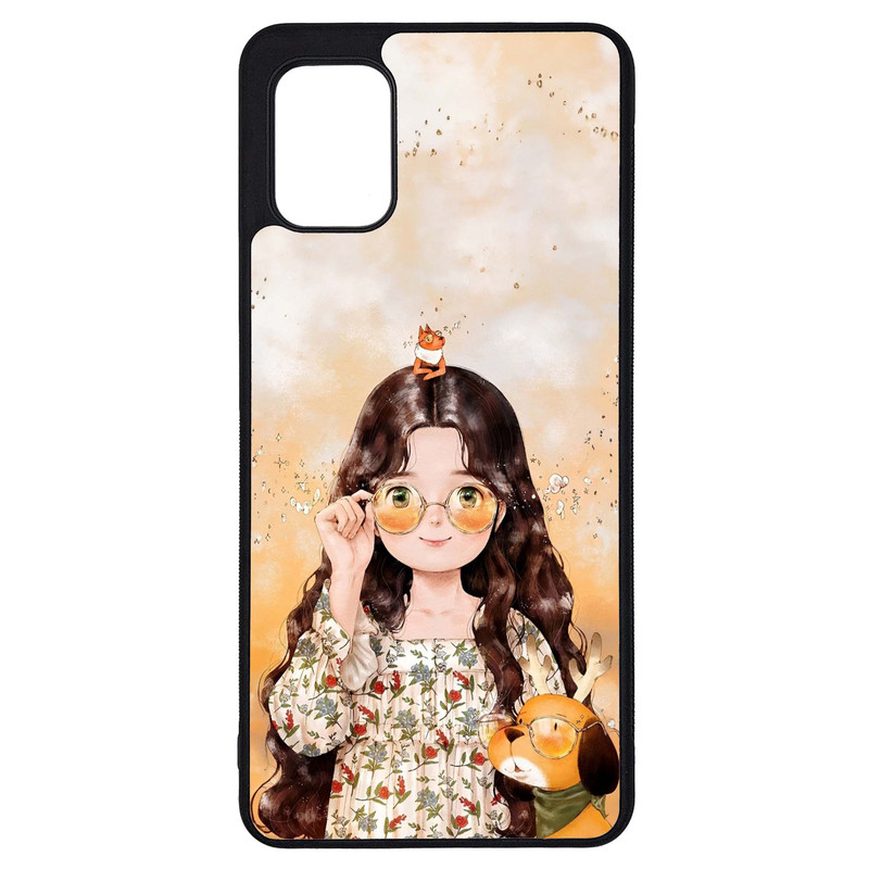 کاور طرح دختر کد G-214 مناسب برای گوشی موبایل سامسونگ Galaxy A31