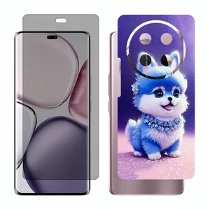 Glass Together model privacy screen protector suitable for Honor X9c mobile phone with back cover sticker