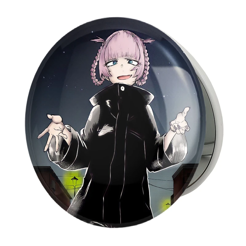 آینه جیبی خندالو طرح نازونا ناناکوسا انیمه کال آف نایت Call of the Night مدل تاشو کد 17813 