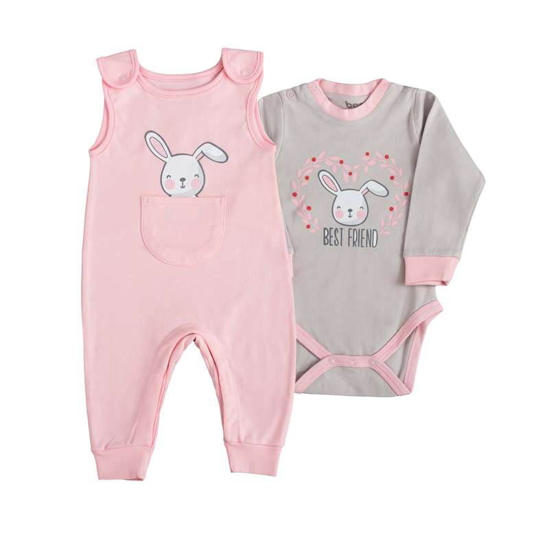 ست بادی و سرهمی نوزادی بی سی سی مدل best friend