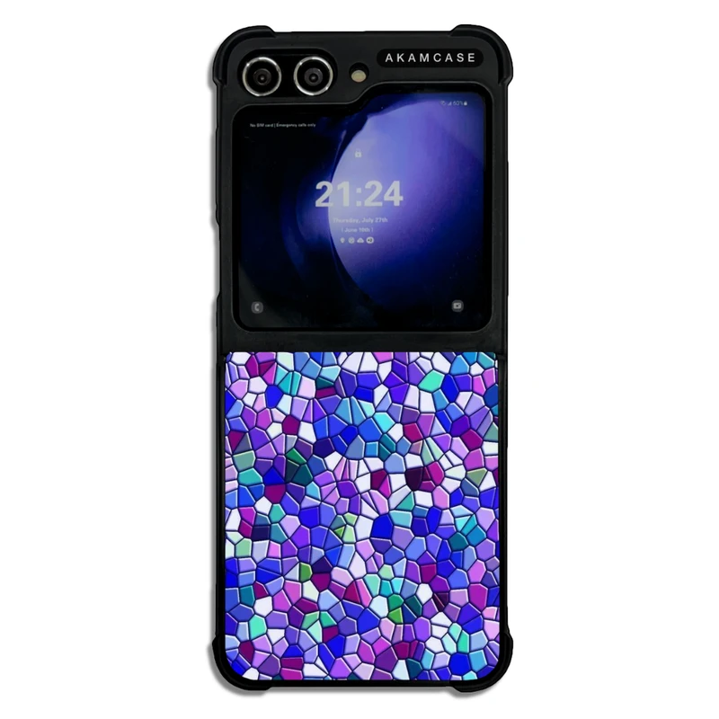 کاور آکام مدل AMC-WSGZFLIP5-MOSAIC-4 مناسب برای گوشی موبایل سامسونگ Galaxy Z Flip 5