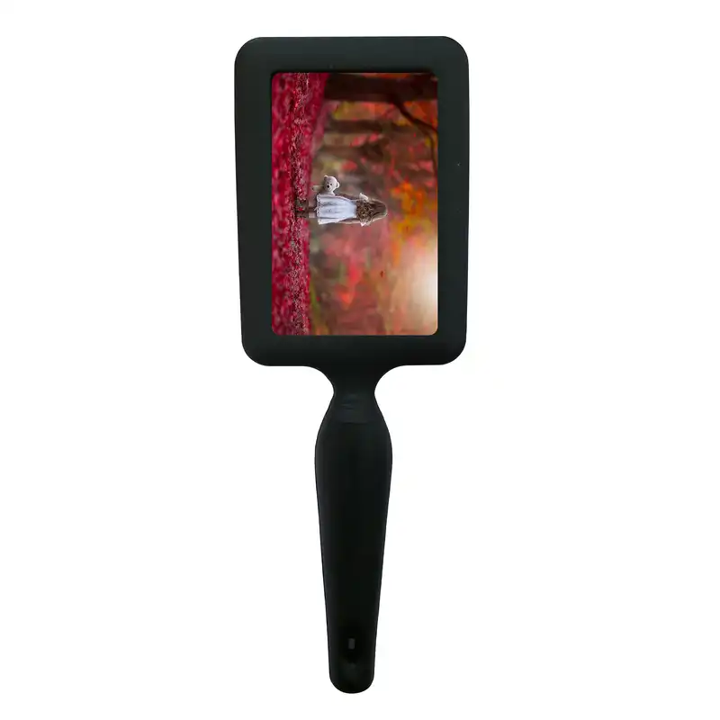 برس مو طرح دختر و جنگل و عروسک خرس مدل B1163