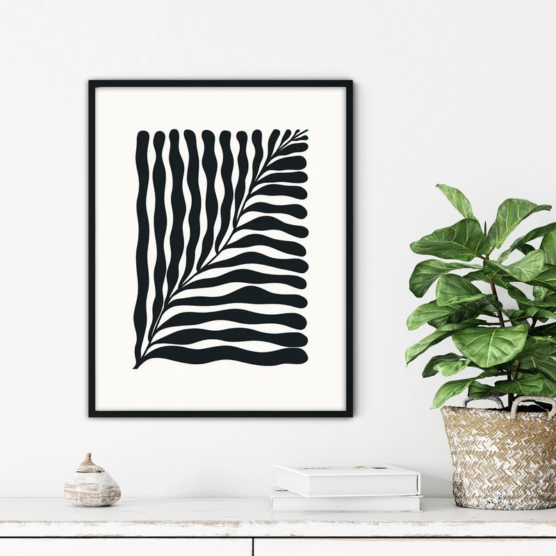 تابلو آتریسا طرح مینیمال مدرن مدل ATFL31 فریم مشکی