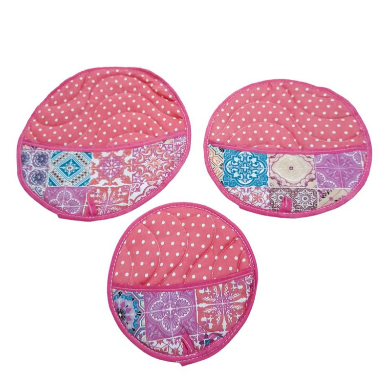 ست دمکنی 3 تکه مدل ترمه و خالدار کد3461