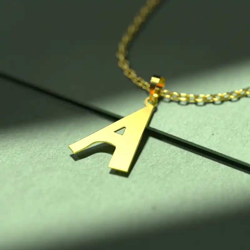 گردنبند طلا 18 عیار زنانه مدوپد مدل حرف A کد H3-1-1261