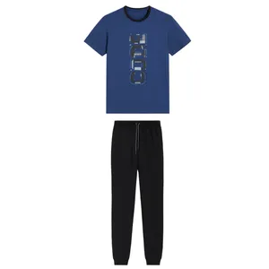 ست تی‌شرت آستین کوتاه و شلوار راحتی مردانه مدل MRN-9991