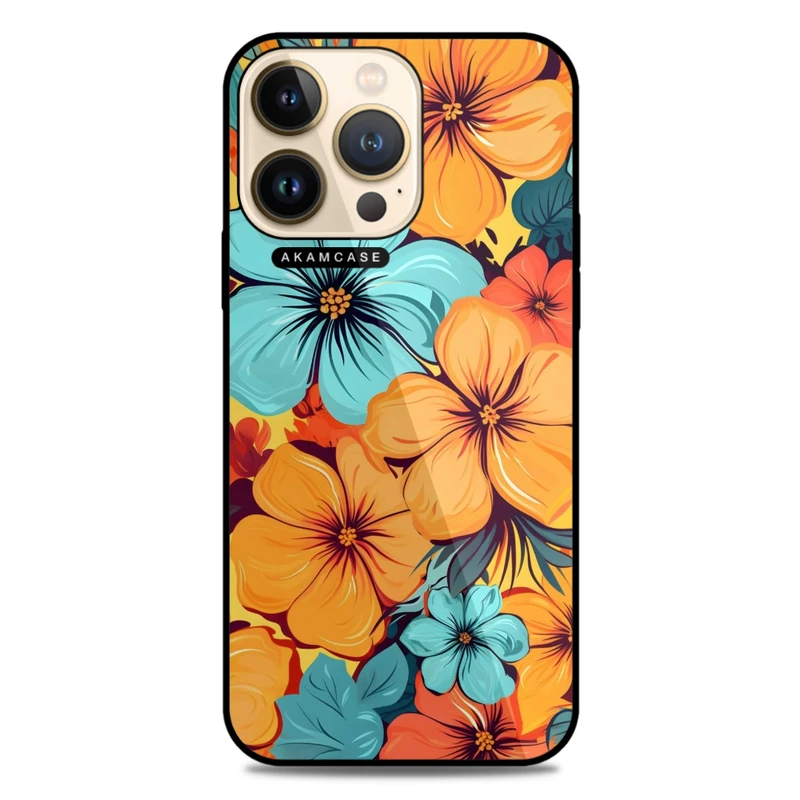 کاور آکام مدل AMC-WA13PRO-FLOWERS-38 مناسب برای گوشی موبایل اپل iPhone 13 Pro