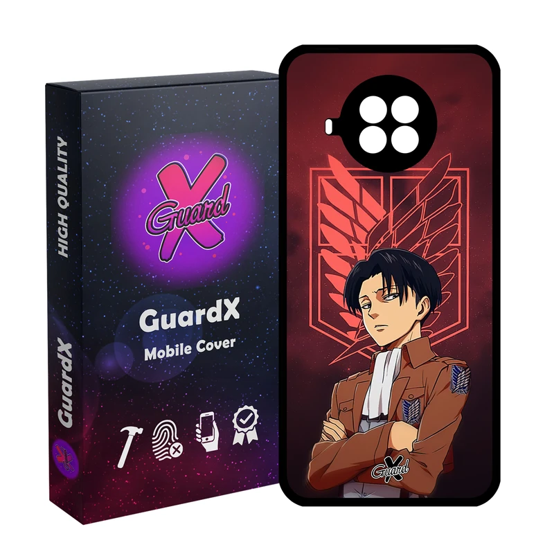 کاور گارد ایکس طرح Levi Anime مدل Glass10478 مناسب برای گوشی موبایل شیائومی  MI 10T Lite/Redmi Note 9 Pro 5G/10I 5G