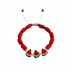 دستبند دست‌ساز زنانه مدل هندوانه ای