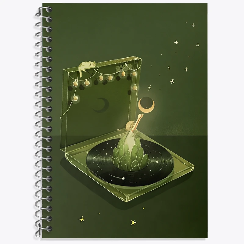 دفتر زبان 50 برگ خندالو مدل سه خط طرح دخترانه کد N3096