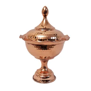 شکلات خوری مسی مدل پایه دار کد Mes 02