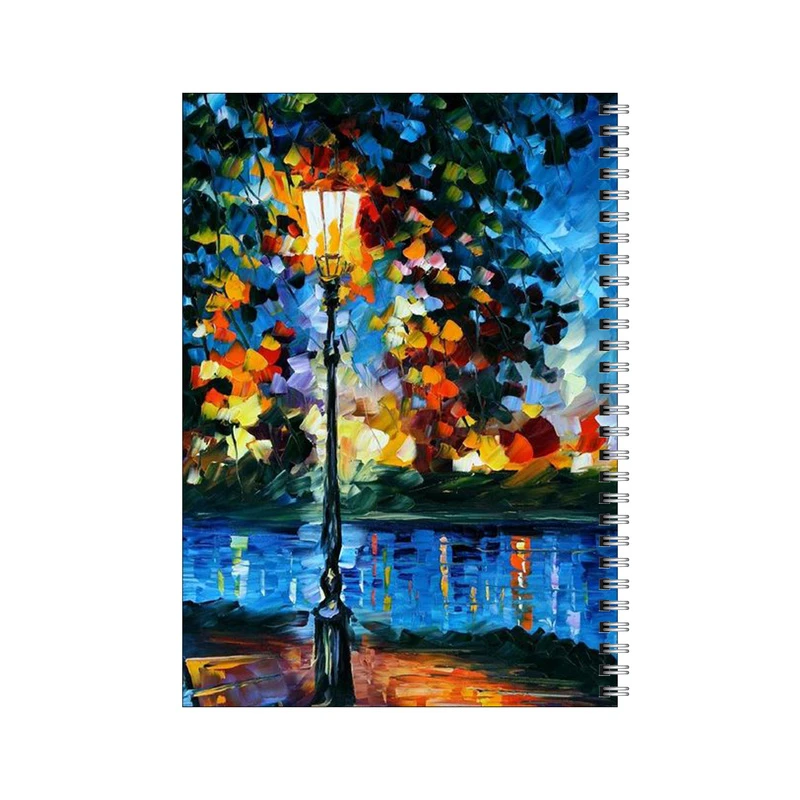 دفتر مشق 50 برگ بامبیلیپ طرح منظره در شب کد 6603106