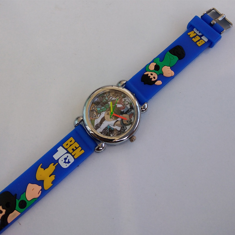 ساعت  مچی عقربه ای پسرانه مدل بند سیلیکونی بن تن