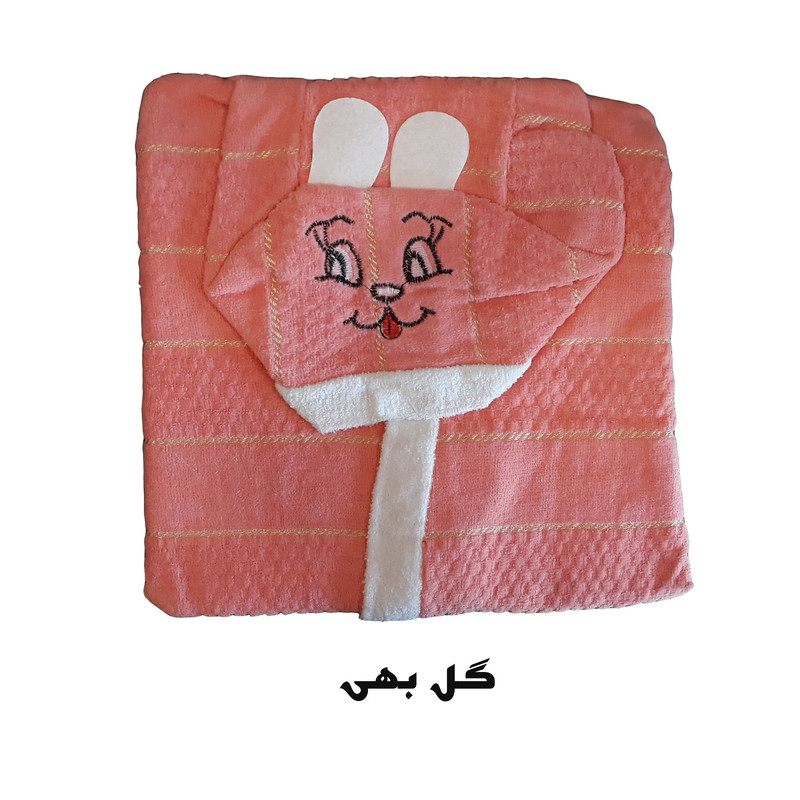 حوله پالتویی کودک مدل خرگوشی سایز 70