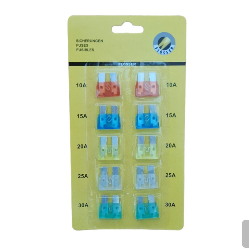 فیوز خودرو فلوسر مدل Flosser بسته ده عددی