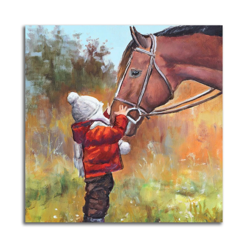 تابلو شاسی مدل نقاشی رنگ و روغن کودک کد A125