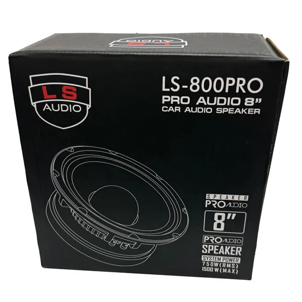 میدرنج خودرو ال اس آدیو مدل LS-800PRO سایز 8 اینچ بسته دو عددی 