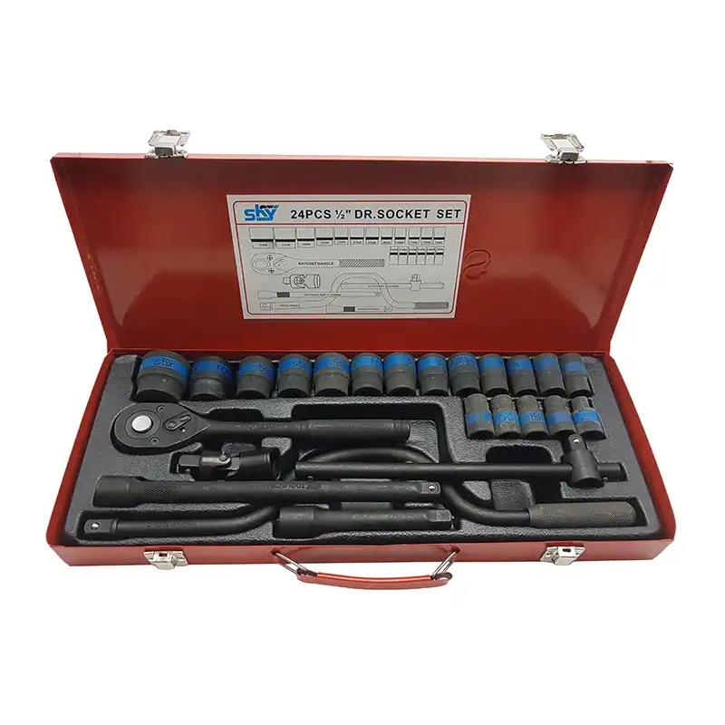مجموعه 24 عددی آچار و سری بکس اسکای مدل 7127B