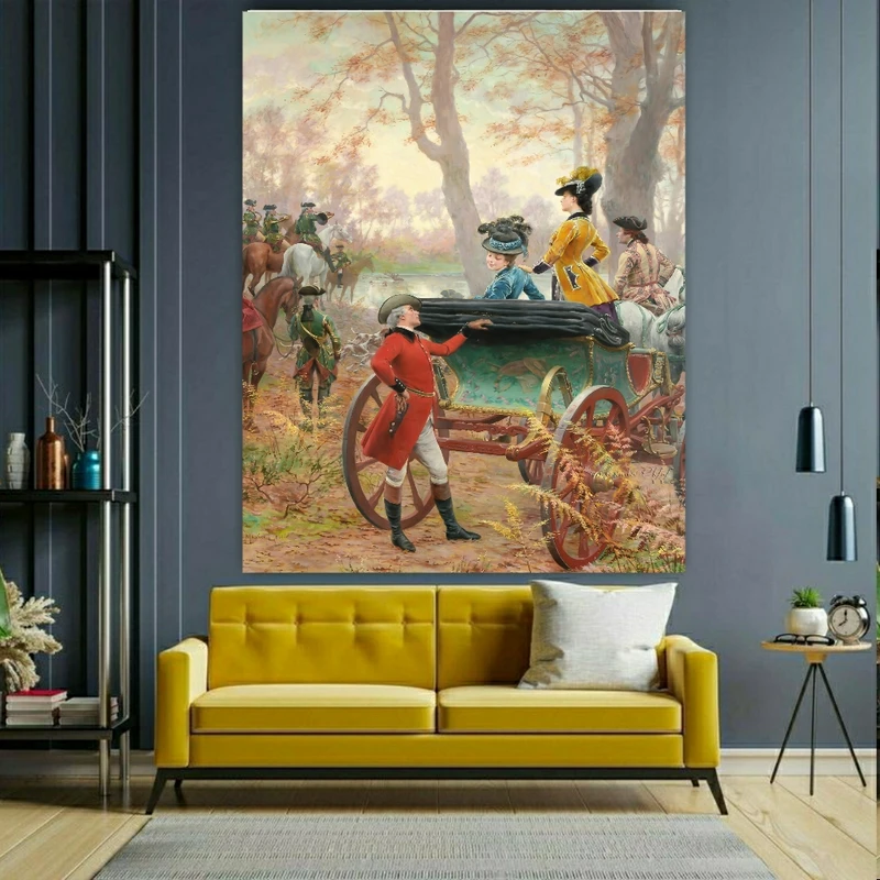  پوستر دیواری طرح نقاشی کلاسیک فرانسوی کد BK1962