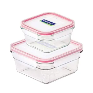 Glasslock Food Container Model Gl-1790  2 pcs set  