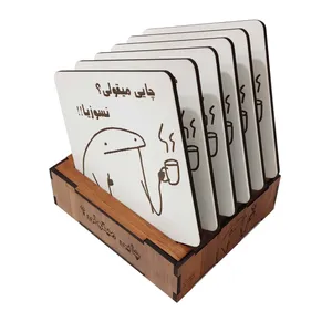 زیر لیوانی مدل c-45 مجموعه 6 عددی