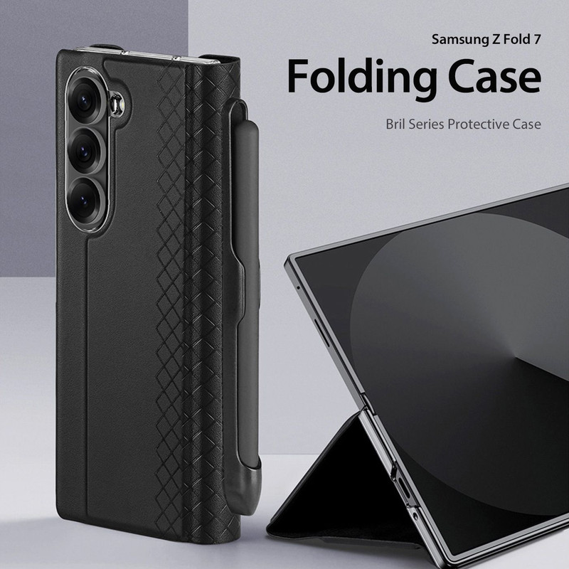 کیف کلاسوری بادیگارد مدل Bril Pen مناسب برای گوشی موبایل سامسونگ Galaxy Z Fold 7 به همراه قلم