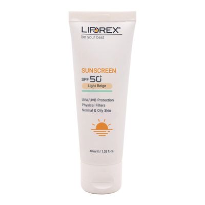 کرم ضد آفتاب رنگی لیپورکس SPF 50 مدل L-O ‌مناسب پوست‌های چرب و معمولی حجم 40 میلی‌لیتر