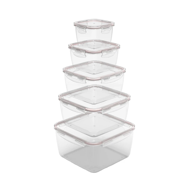 ظرف نگهدارنده ویرو پلاستیک مدل ایزی لاک کد 120 بسته 5 عددی