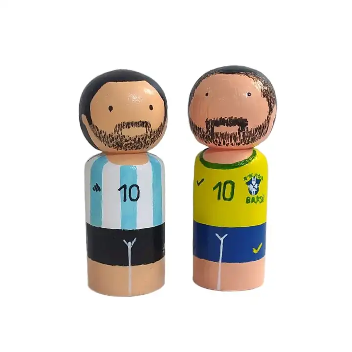 اسباب بازی چوبی مدل طرح فوتبال لیست مجموعه دو عددی