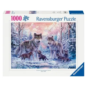 پازل 1000 تکه راونزبرگر مدل Arctic Wolves مناسب برای رده سنی 14 سال به بالا