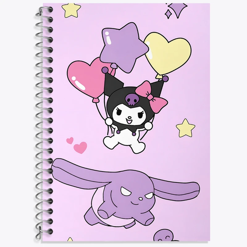 دفتر نت موسیقی 50 برگ خندالو طرح کرومی (Kuromi) کد N4822