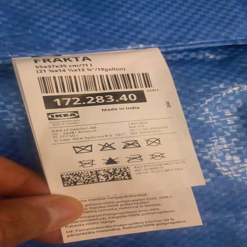 ساک خرید ایکیا مدل FRAKTA کد 172.283.40