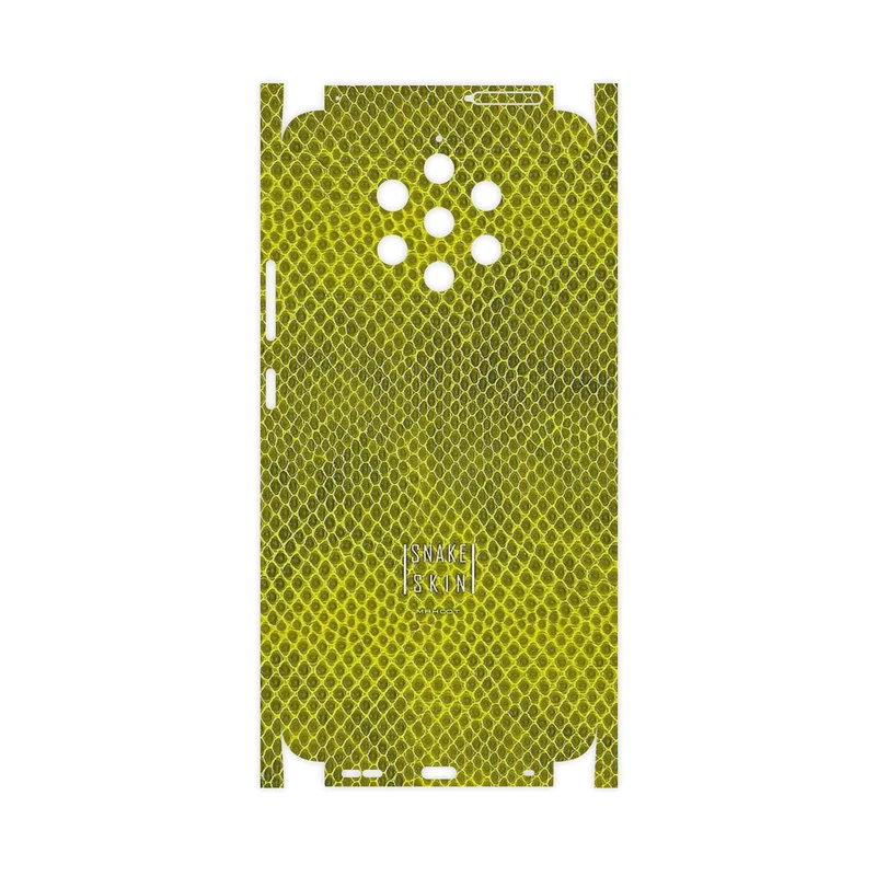 برچسب پوششی ماهوت مدل Yellow Snake Skin-FullSkin مناسب برای گوشی موبایل نوکیا 9 Pureview